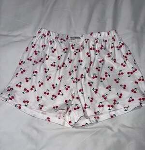 New Design Women's Cherry Print Casual Pajama Lounge Shorts